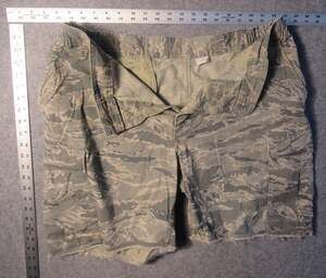 Lot of 2 US Air Force ABU Tiger Stripe Camo Cut Off Cargo Shorts Mens 2 Sizes